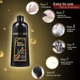 thumbnail image 5 of MEIDU Chestnut Brown Hair Dye Shampoo Hair Color Shampoo for Women & Men Hair Dye Shampoo 3 in 1- Herbal Ingredients Color Shampoo in Minutes 500ML, 5 of 7