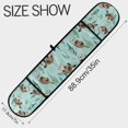 thumbnail image 3 of Yayeee Double Oven Mitt Kitchen Heat Resistant Baking 35" x7" Quilted Cotton Glove, Green Otters Pattern, 3 of 6