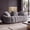 Gray, variant on 75.5'' Oversized Velvet Upholstered Sofa Bed, Comfy Sleeper Chair Sofa Couch, Floral-shaped Boneless Couch, Chaise Lounge Chair Indoor, Loveseat Cloud Couches for Living Room, Gray