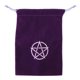 thumbnail image 1 of Mantel de cartas altar con de hexagrama / pentagrama, bolsa con cordón de tapiz cuadrado de Wicca Púrpura Yotijar Mantel de la Carta del Tarot, 1 of 3