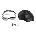 thumbnail image 4 of Gafas de natación, antivaho, elegantes, ligeras, impermeables, gafas de agua, natación Negro, 4 of 8