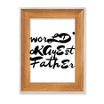 thumbnail image 1 of World鈥檚 Okayest Father Festival Quote Desktop Wooden Photo Frame Display Picture Art Painting Multiple Sets, 1 of 3