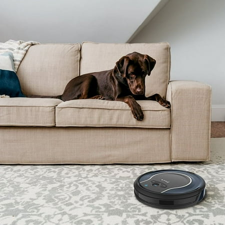 Shark - ION Robot RV761, Wi-Fi Connected, Robot Vacuum with Multi-Surface Cleaning - Black/Navy Blue