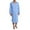 Light Blue, variant on Honeeladyy Spring And Winter Men Long-Sleeved Tops,Men's Muslim Gown Medium Long Sleeve Standing Neck Button Home Suit Comfortable Loose Sleeping Dress Gown