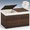 Brown-160L-29.9L*17.3W*18.1H, variant on Storbasket With Lid Rattan 2 Separate 27.8 Gallon (105 L) 25.2 * 15.4 16.1 Inches Woven Wicker Baskets 2 Liners And Handles For Bedroom Laundry Black