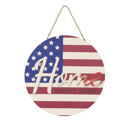 

Heiheiup Independence Day Wooden House Number National Day Layout Home Decoration Party Props Listing Chandelier Crystals Teardrop