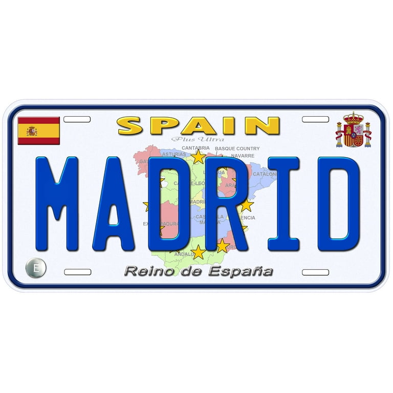Spain License Plate