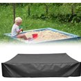 thumbnail image 1 of Cubierta de caja de arena, cubierta protectora cuadrada para arena y juguetes lejos del polvo y la lluvia, toldo de caja de arena con cordón, cubierta de piscina de arenero, 1 of 5