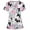 Pink, variant on HiMONE Women's Loose Floral Print Scrub Top, Short Sleeve, Crew Neck, Pink, S