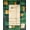 Green Brown, Pattern 2, variant on ODIKA Mid Vintage Century Interlocking Motif Earthy Retro Palette Tone for Entryway, Kitchen, Mudroom, Stain Resistant Flatwoven