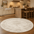 Round Rugs 9ft Living Room Circle Area Rug 9x9 Beige Vintage - Walmart.com