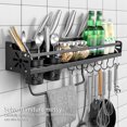 thumbnail image 4 of Monstrate Estante de almacenamiento Especiero Montaje de cocina Suministros para el hogar Gran capacidad Accesorios para el hogar de larga duración Organizadores de utensilios de cocina A2 Monstrate HA082408-02, 4 of 6