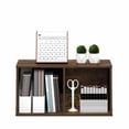 thumbnail image 5 of Furinno LUDER 2-Cube Bookcase with Open Storage Shelves, 11.6 x 12.2 x 24 Inches, Amber Pine, 5 of 5