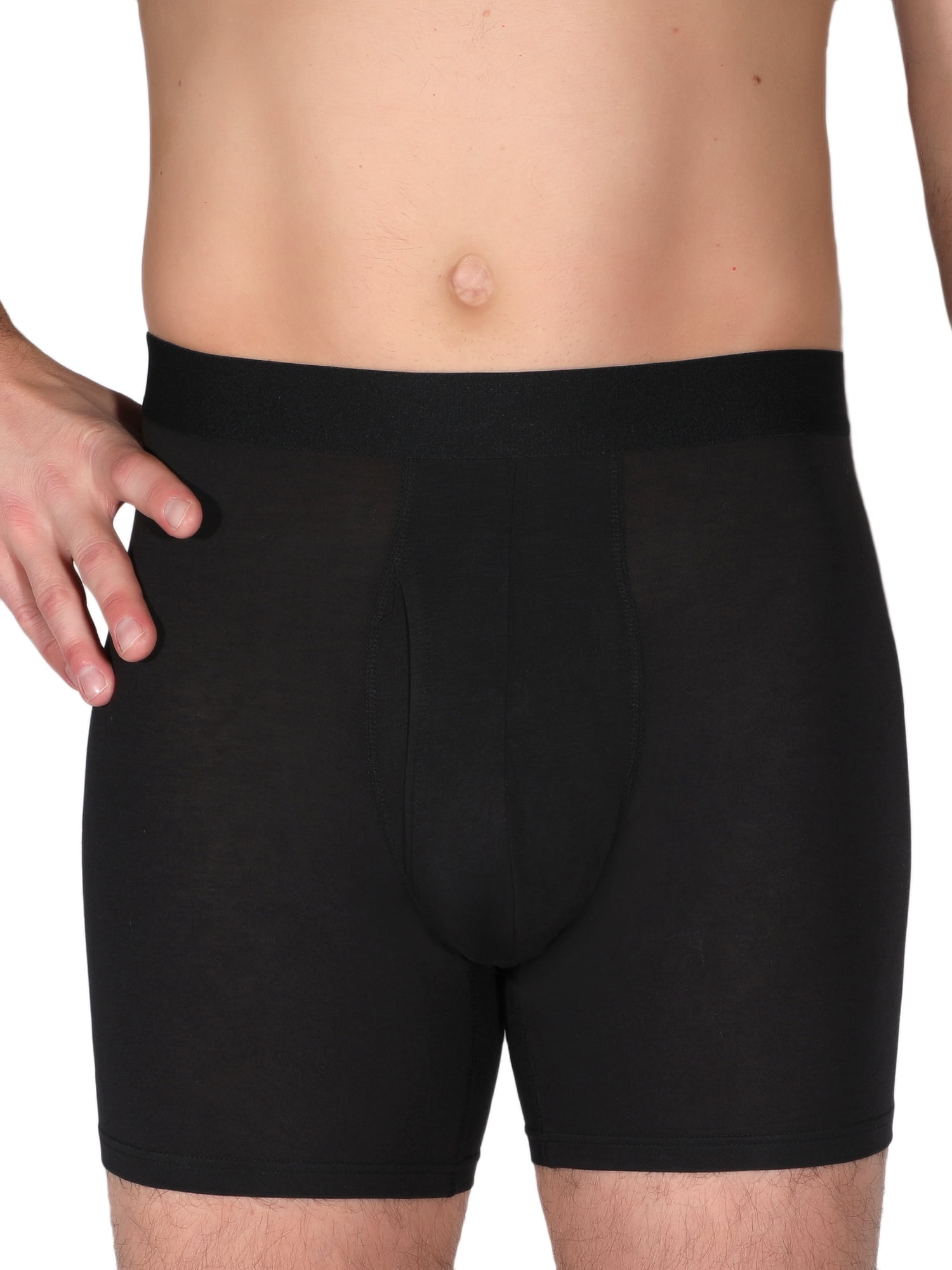 George Men's Soft Touch Rayon Boxer Briefs, 3 Pack