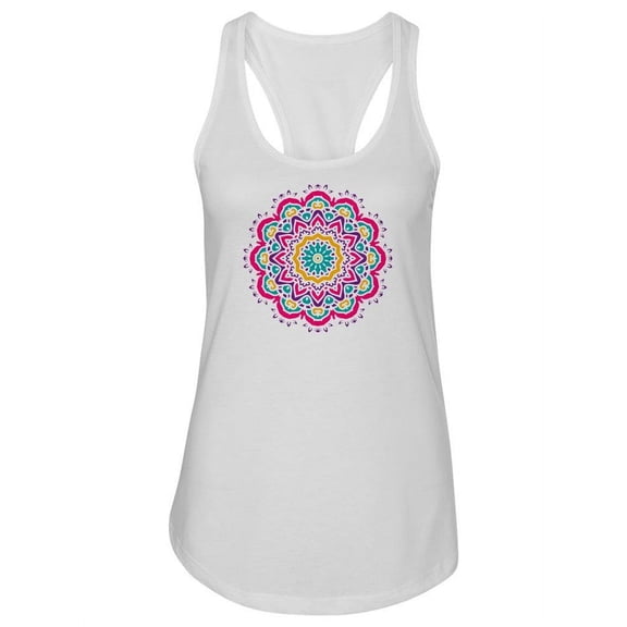 Colorful Mandala Design.  Tank Women -Image by Shutterstock, Female Small