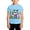 Light Blue, variant on Back to School Shirt for Boys Short Sleeve Cartoon Prints T Shirts Crewneck Kids Clothes 1-13 Years