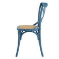 thumbnail image 3 of Side Dining Chair, Wood, Blue, Modern Contemporary Urban Design, Kitchen Room Cafe Bistro Restaurant Hospitality, 3 of 8
