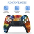 thumbnail image 4 of Skin Sticker for PS5 Slim Standard PS5 Pro Disc Digital Edition Console and Controllers Decals for Playstation 5 (Tie-Dye,PS5 Slim Disc Edition), 4 of 5