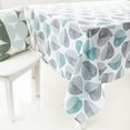 thumbnail image 3 of Mantel de salón con estilo pastoral, mantel de café color menta, funda para mesa de comedor, resistente a las arrugas, repelente al agua, material Oxford para uso en interiores y exteriores, 100 x, 3 of 8