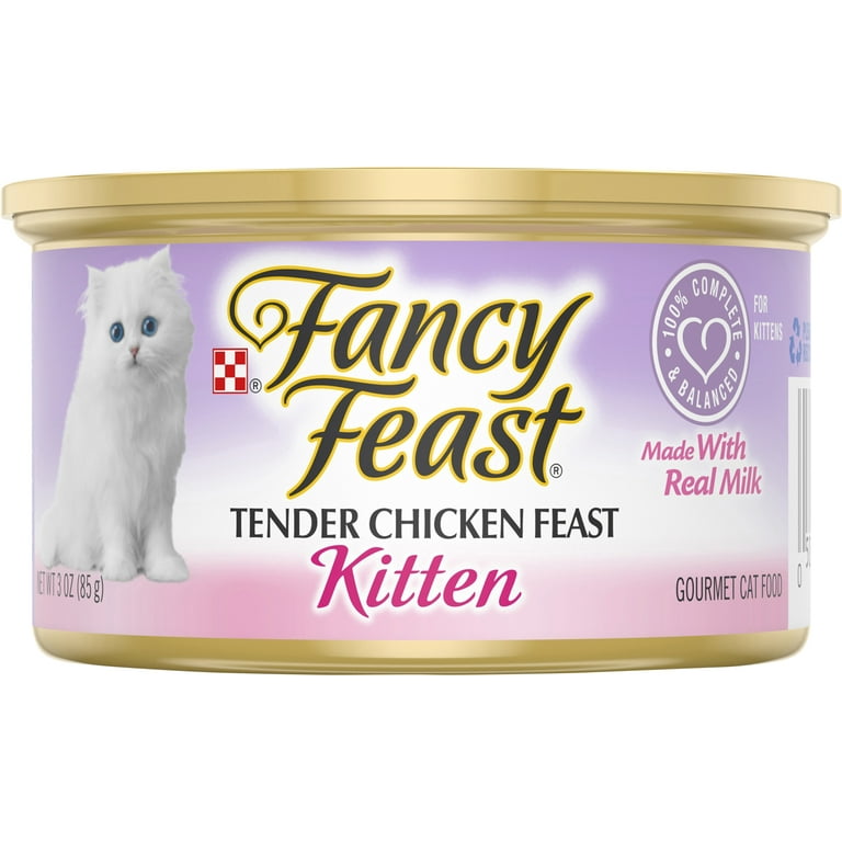 Purina Fancy Feast Wet Cat Food for Kittens Chicken 3 oz Can
