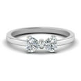 thumbnail image 5 of Simple 2 Heart Diamond Promise Ring - Fascinating Diamonds, 5 of 9