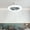 Gray, variant on HomeDM E27 Ceiling Fan with Lights, Mini 10 Inch Enclosed Low Profile Fan Light, Ceiling Light Summer Gift for Bedroom Dormitory