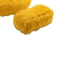 thumbnail image 6 of Bean Bag Chair with Footstool for Kids Adults, Comfort Faux Fur Lazy Sofa with Backrest, Durable High Back Lounger Single Chair for Living Room, Yellow, 6 of 8