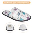 thumbnail image 3 of Balery cute winter Gnome Pantuflas de Casa de Felpa Silenciosas con Diseño Estampado, Zapatillas Cómodas Antideslizantes de Algodón para Interior-Large, 3 of 8