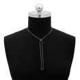 thumbnail image 1 of Collar de cadena plana Hugo Nudo gargantillas pendientes para niñas Accesorio Simple Moda Hermosa plata, 1 of 7