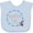 AE-Light Blue, variant on Inktastic Alaska Girl Forget-me-not Flower Girls Baby Bib