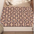 thumbnail image 2 of A rectangular flannel floor mat with Decorative Geometric Print Area Rug Mat.Machine washable,made of polyester,suitable for outdoor porch,kitchen, living room,bathroom., 2 of 6