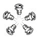 thumbnail image 3 of Larcele 8mm Mini Push Button Switch Waterproof Momentary Metal DIY Switch JSANKG-16,5 Pieces(Stainless Steel), 3 of 4