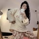 thumbnail image 2 of Sanrio Cartoon Hello Kitty Stuff Pajamas Female Flannel Winter The New Plus Thicken Velvet Sweet Keep Warm Tracksuit Girl Gift, 2 of 5