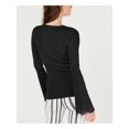 thumbnail image 2 of INC $89 Womens New 1113 Black Heather Long Sleeve Blouse Casual Top XL B+B, 2 of 4
