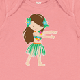 thumbnail image 4 of Inktastic Brown Haired Hula Girl Girls Baby Bodysuit, 4 of 5