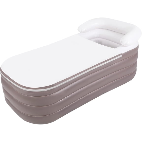 152 * 82 * 57cm Pink Classic Portable Standing Bathtub Foldable Inflatable Bathtub