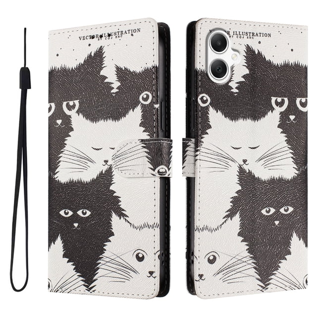 FOXDOCK Funda Tipo Cartera para Samsung Galaxy A07 con Soporte y Correa – Diseño de Patrones Lindos