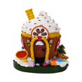thumbnail image 4 of navideña con forma de , adorno navideño, estatuilla de resina, escena de invierno, casa para decoración del hogar, dormitorio y Amarillo, 4 of 10