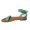 Green, variant on OAVQHLG3B Women's Casual Vacation Fashion Open Toe Ankle Strap Roman Flat Beach Sandals