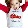 thumbnail image 4 of PINQI Kids Clothing Kids Baby Valentine's Day T Shirt Toddler Girls Boys Letter Heart Print Blouse Valentine Oversized Crewneck Tee Long Sleeve Tops(2-Red,5-6 Years), 4 of 4