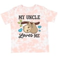 thumbnail image 3 of Inktastic My Uncle Loves Me with Sloth and Hearts Boys or Girls Toddler T-Shirt, 3 of 5