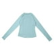 thumbnail image 4 of MHFRRA Camiseta de Yoga de Manga Larga Transpirable y Protectora para Mujer, Ideal para Correr y Hacer deporte. Azul Claro, 4 of 6