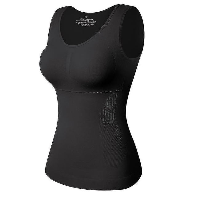 Shapewear For Plus Size Women Tummy Control Shapewear Built-in Bra Shaping Tank Tops Slimming Body Shaper Compression Underwear