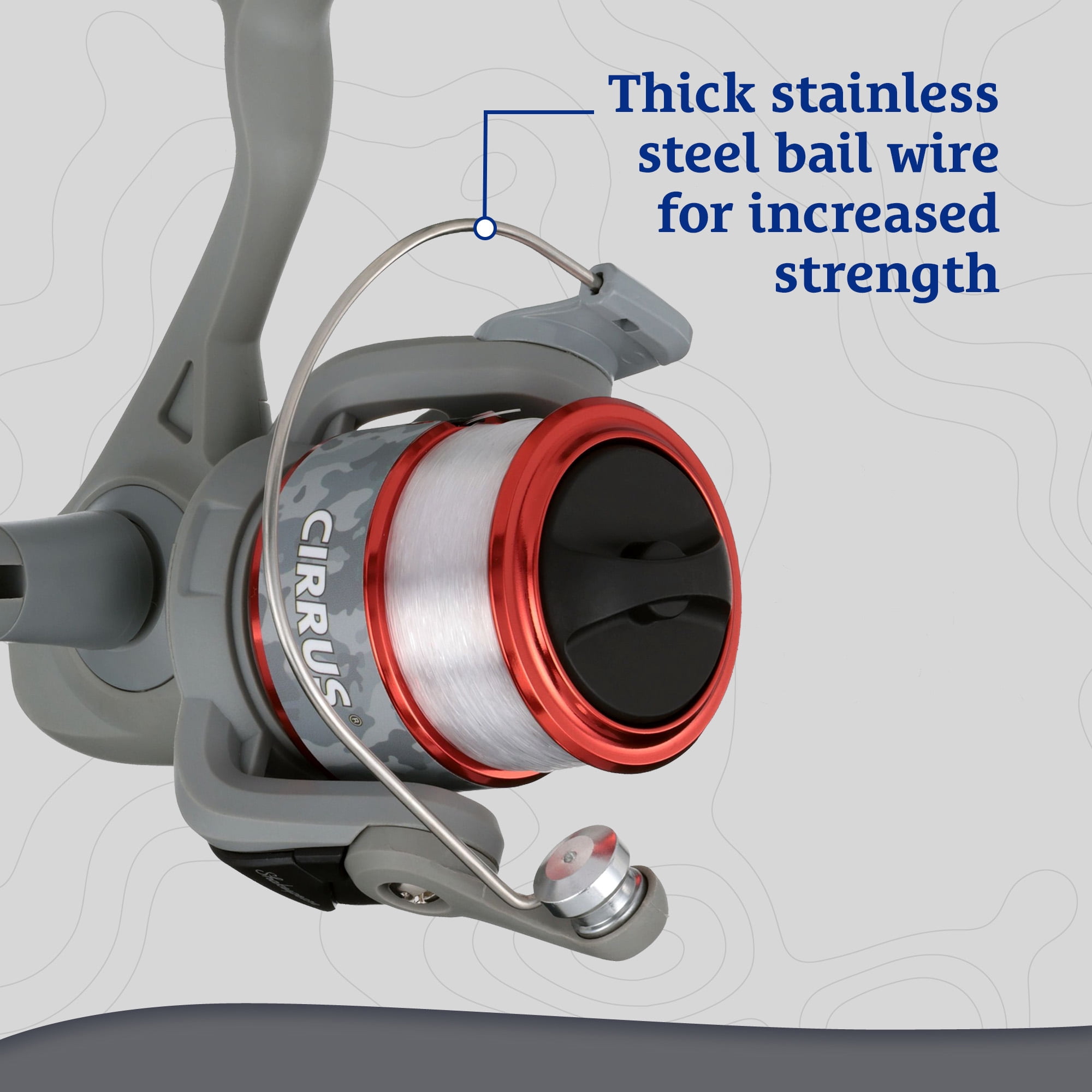 Shakespeare Cirrus® Spinning Combo, 7'6" 2-pc Medium Fishing Rod, 40-Size Reel