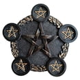 thumbnail image 1 of Candelabro, Vela de resina de brujas, Candelabro ceremonial de brujería, Ceremonial Cobre negro A, 1 of 8