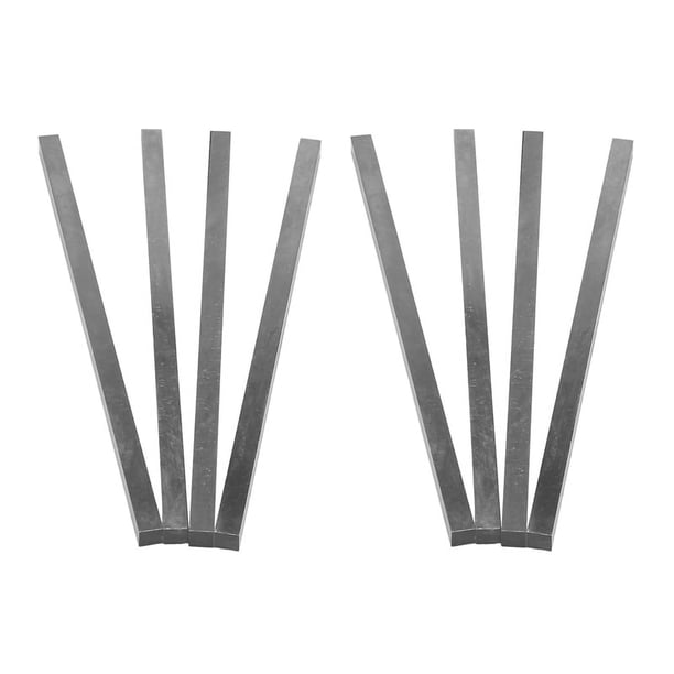 8Pzs Barra Broca Herramienta de Recorte Cuadrado HSS de Torno CNC 8 mm x 8 mm x 200 mm Gris