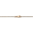 thumbnail image 4 of 14K Rose Gold chain Rope Diamond-cut 24 in 1 mm 1.0mm diamond-cut, 4 of 5