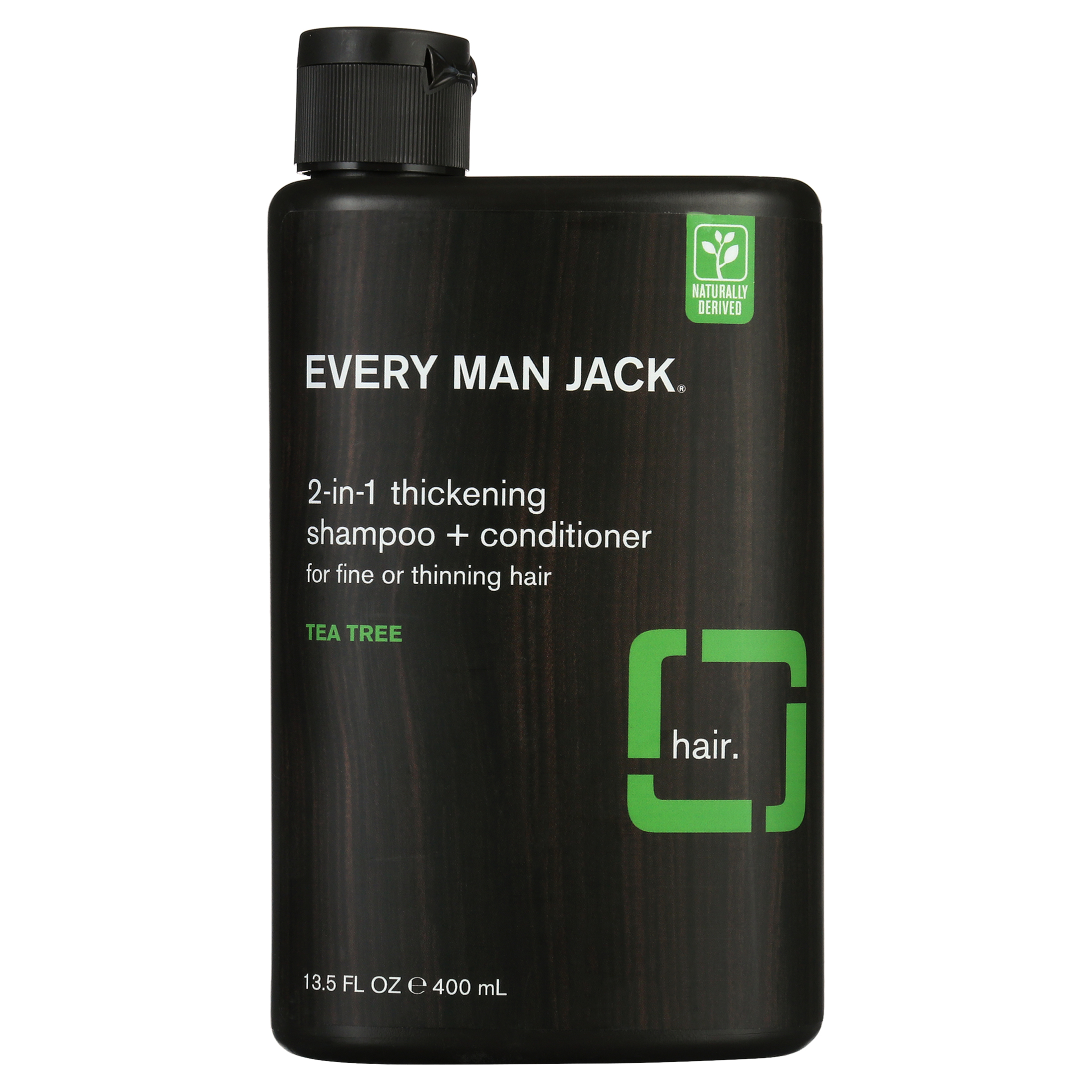Every man jack men's 2in1 tea tree thickening shampoo conditioner, 13