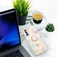 thumbnail image 5 of Case for Samsung Galaxy S21 Plus, Slim Marble Design with Rotatable Ring Holder Kickstand Soft Bumper Protective Cover, 5 of 6