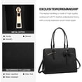 thumbnail image 6 of YOUI-GIFTS Laptop Tote Bag for Women, Waterproof PU Leather Work Computer Satchel Bags 15.6 Inch Briefcase Bag with USB Charging Port Office Shoulder Messenger Purse 2pcs Set, Black, 6 of 7